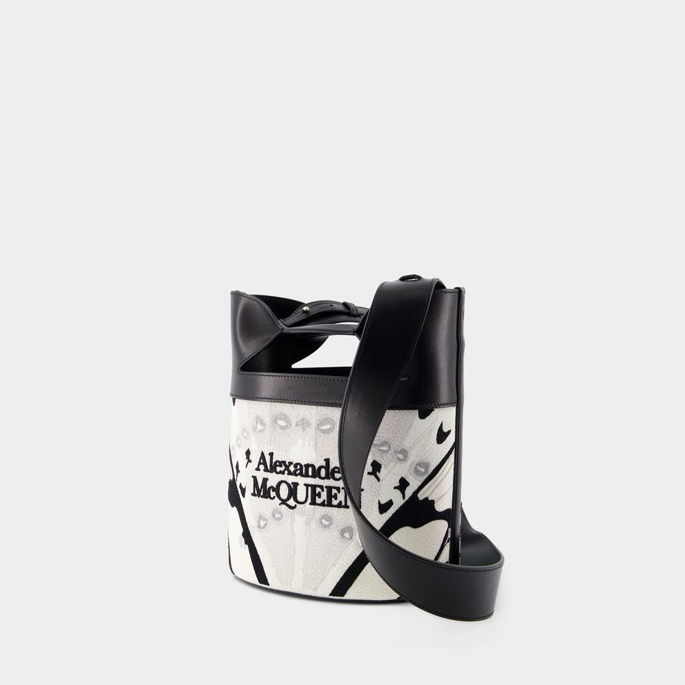 Alexander Mcqueen The Bucket Bow Crossbody - Leather - White