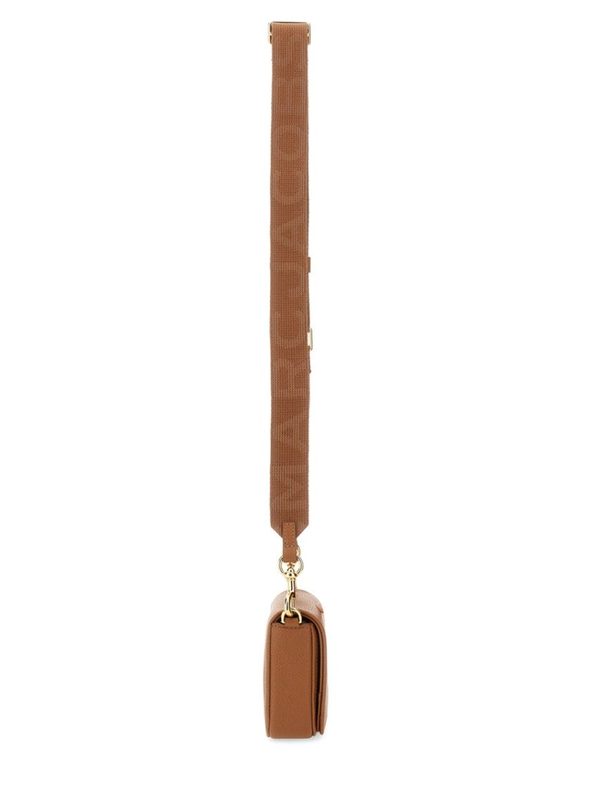 Marc Jacobs Textured Leather Rectangular Crossbody Bag With Gold-Tone Hardware
