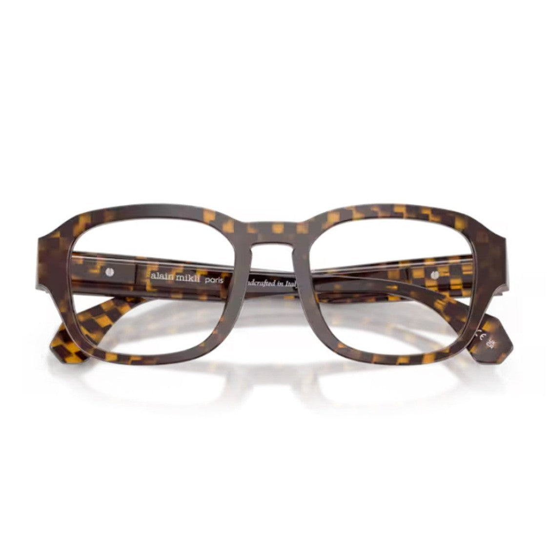 Alain Mikli Havana A03512m Acetate Geometric Square Sunglasses