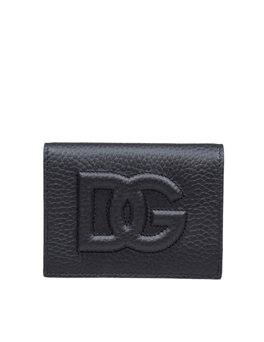 Dolce & Gabbana Leather Card Holder With Dg Logo