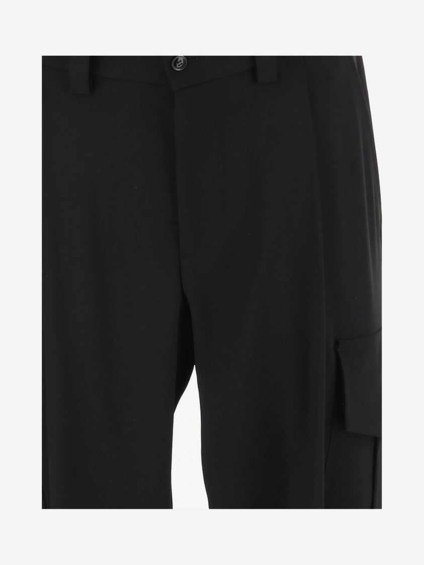 Giorgio Armani Wool Cargo Pants With Tailored Silhouette