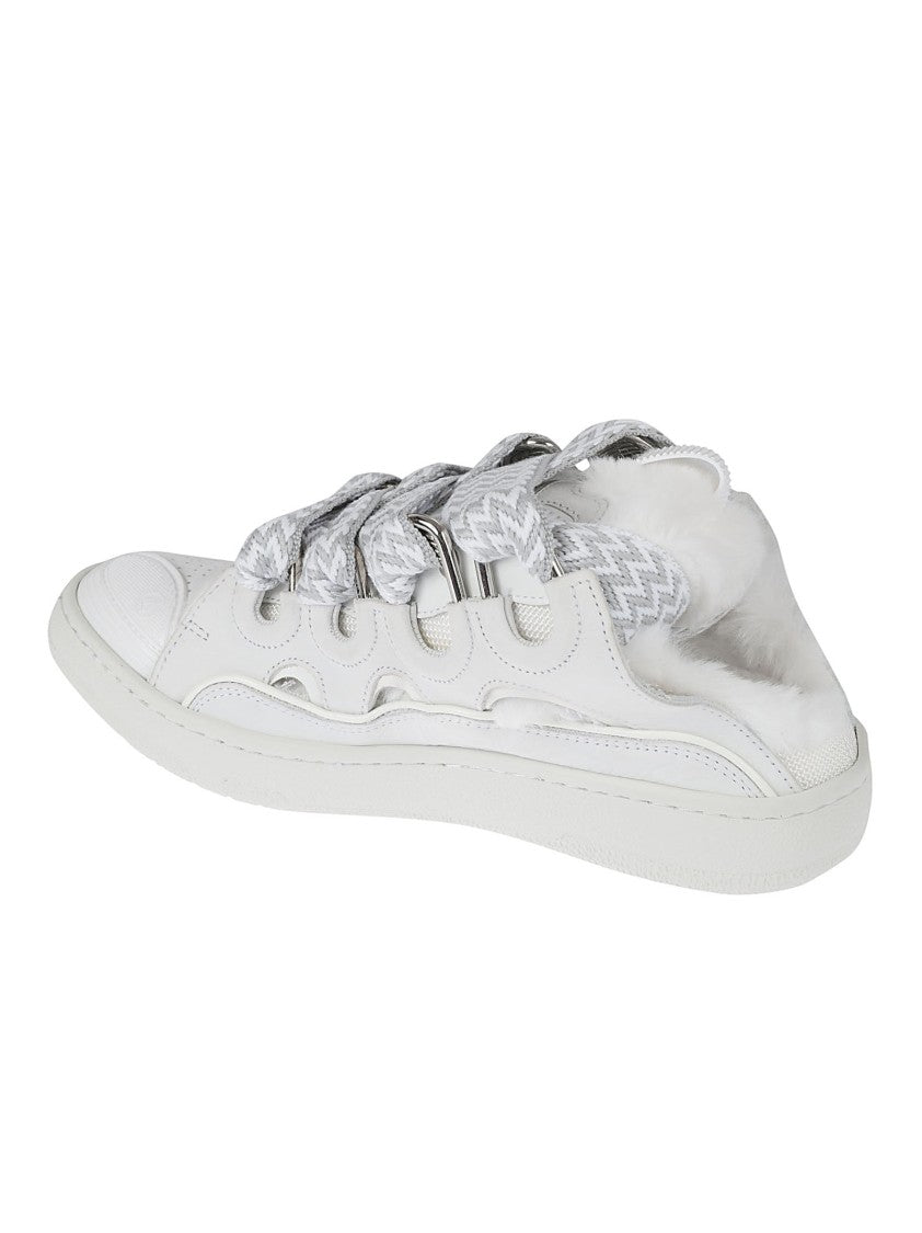 Lanvin White Calf Leather Sneakers