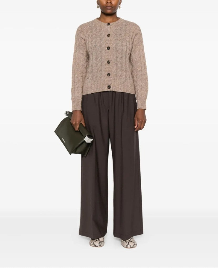 Brunello Cucinelli Wide-Leg Pants With Relaxed Fit And Pleats