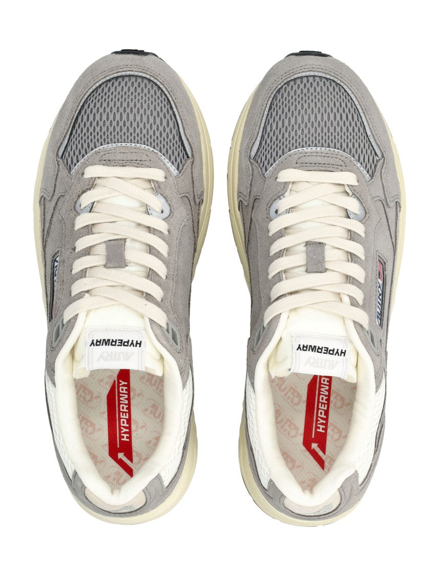 Autry Hyperway Mesh & Suede Grey Sneakers