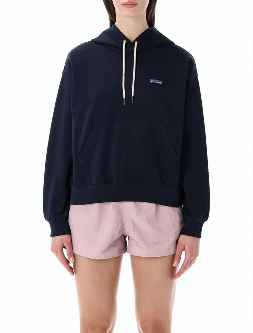 Patagonia Relaxed Fit Blue Hoodie With Kangaroo Pocket