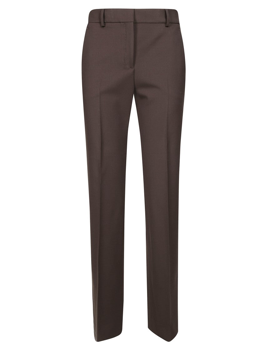 Incotex Flared Tailored Pants With High Waist And Structured Design
