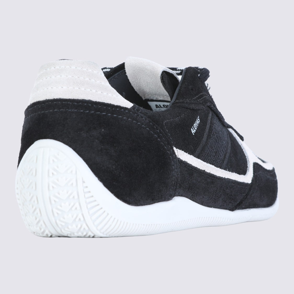 Alohas Low-Top Sneakers With Suede Upper And Patterned Laces