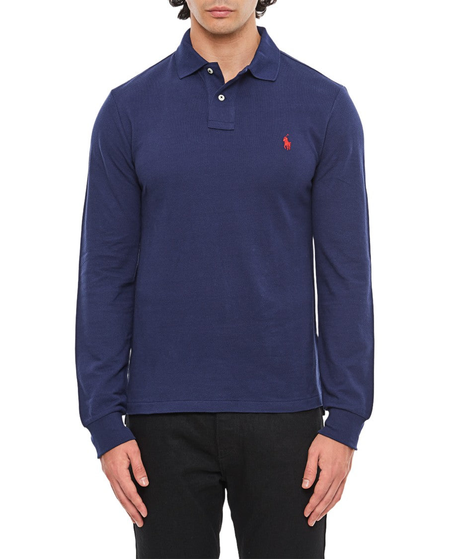 Polo Ralph Lauren Long Sleeve Polo With Ribbed Collar