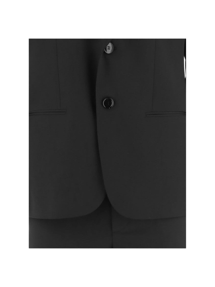 Giorgio Armani Black Tailored Slim-Fit Wool Suit
