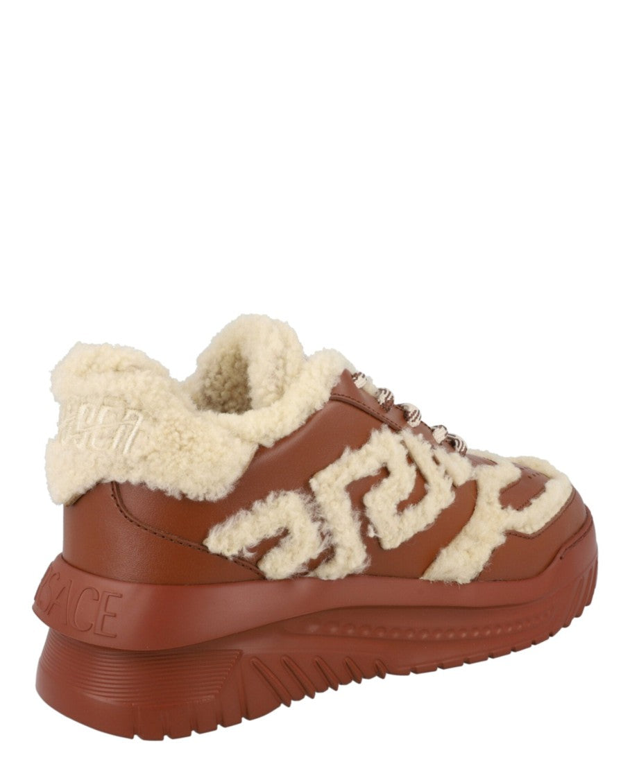 Versace Odissea Shearling Sneakers