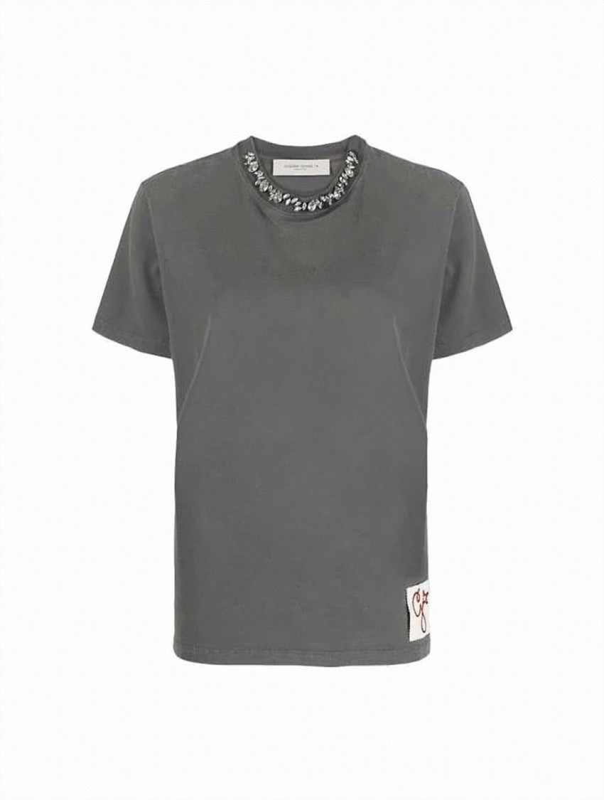 Golden Goose Charcoal Grey Cotton T-Shirt