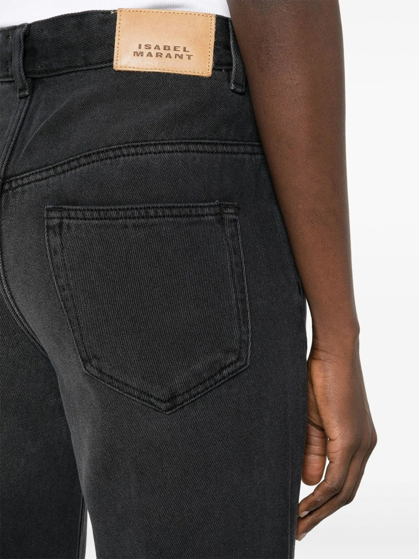 Isabel Marant Blue Belvira Bootcut Lyocell Jeans