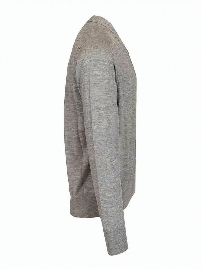 Ami Paris Heart Logo Alexandre Mattiussi Wool Cardigan