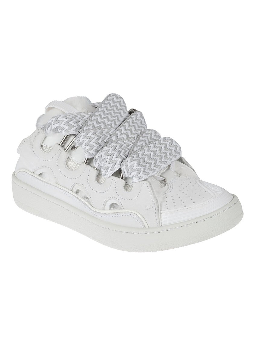 Lanvin White Calf Leather Sneakers