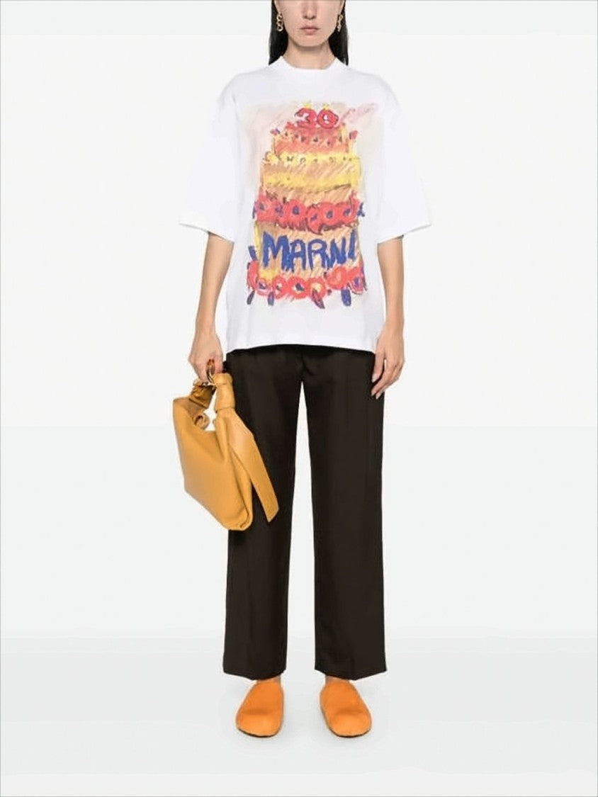 Marni Relaxed Fit Artistic Print Short-Sleeve T-Shirt