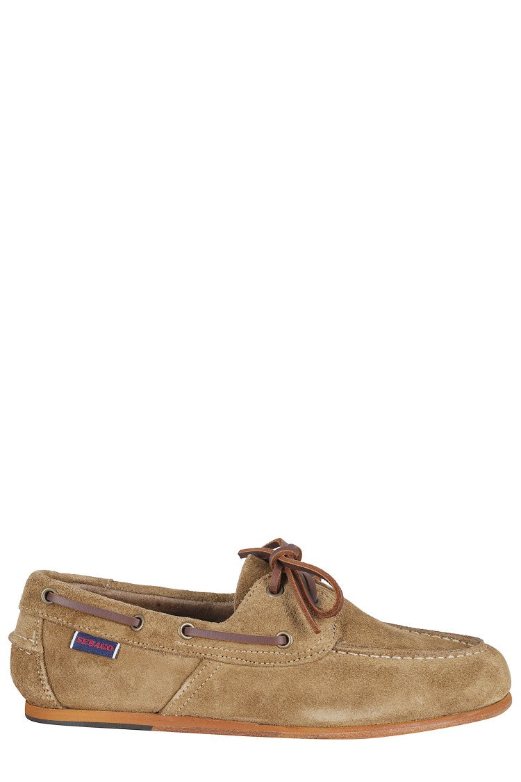 Sebago Brown Owen Laced Leather Loafers