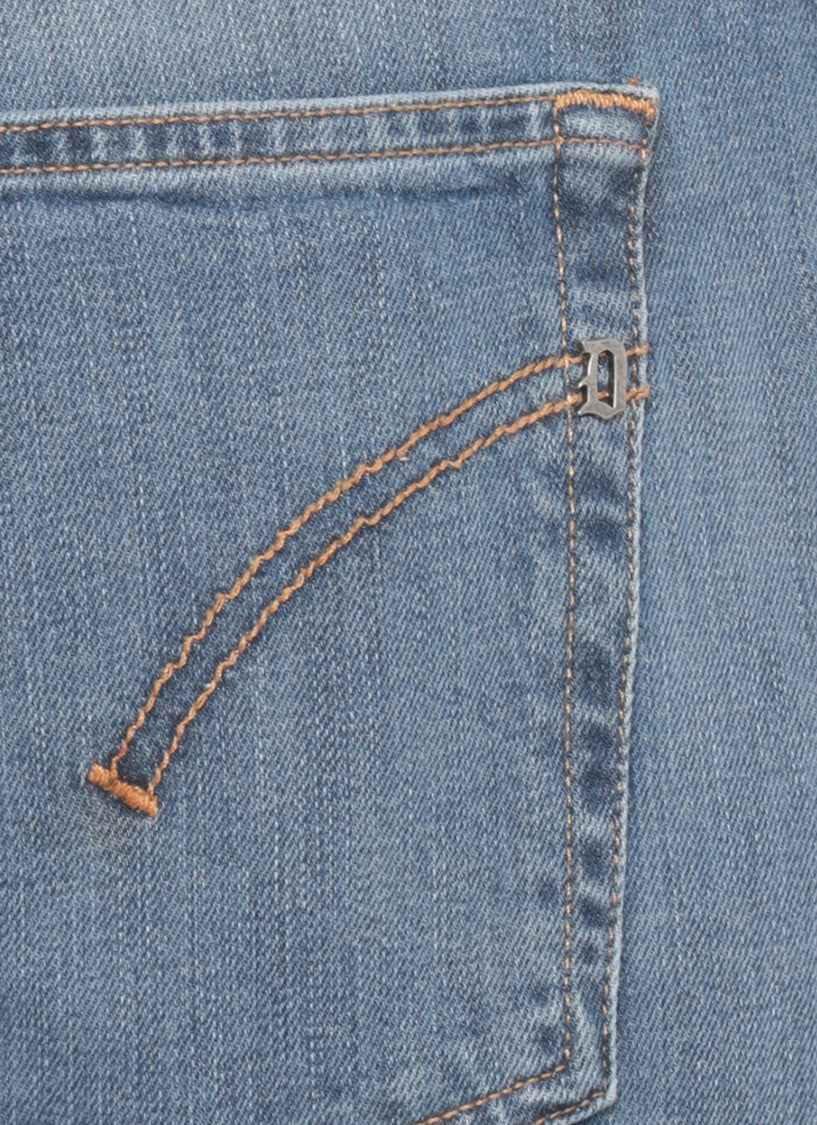 Dondup Blue Dian Buttons Fastening Jeans