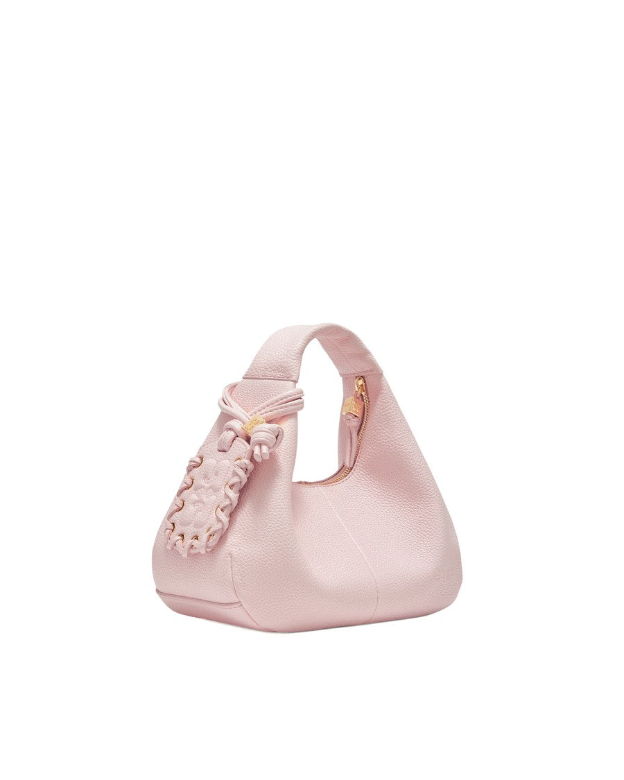 Ganni Chalk Pink Mini Hobo Bag