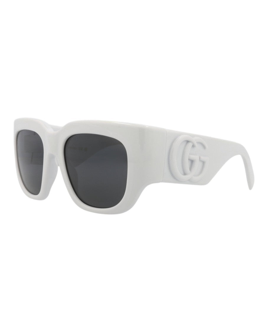 Gucci Square-Frame Injection Sunglasses With Saddle Nose Bridge