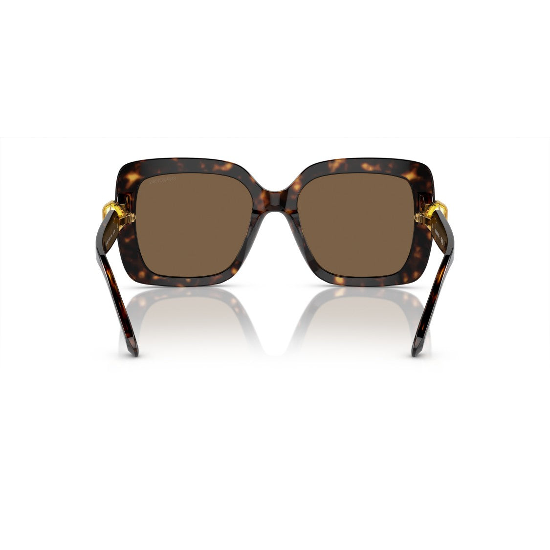 Swarovski 0Sk6001 Oversized Tortoiseshell Acetate Square Sunglasses With Gold Accents