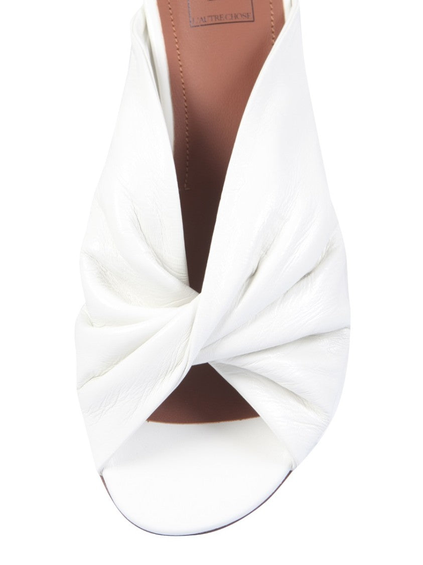 L'autre Chose Twisted Padded Low Sandals