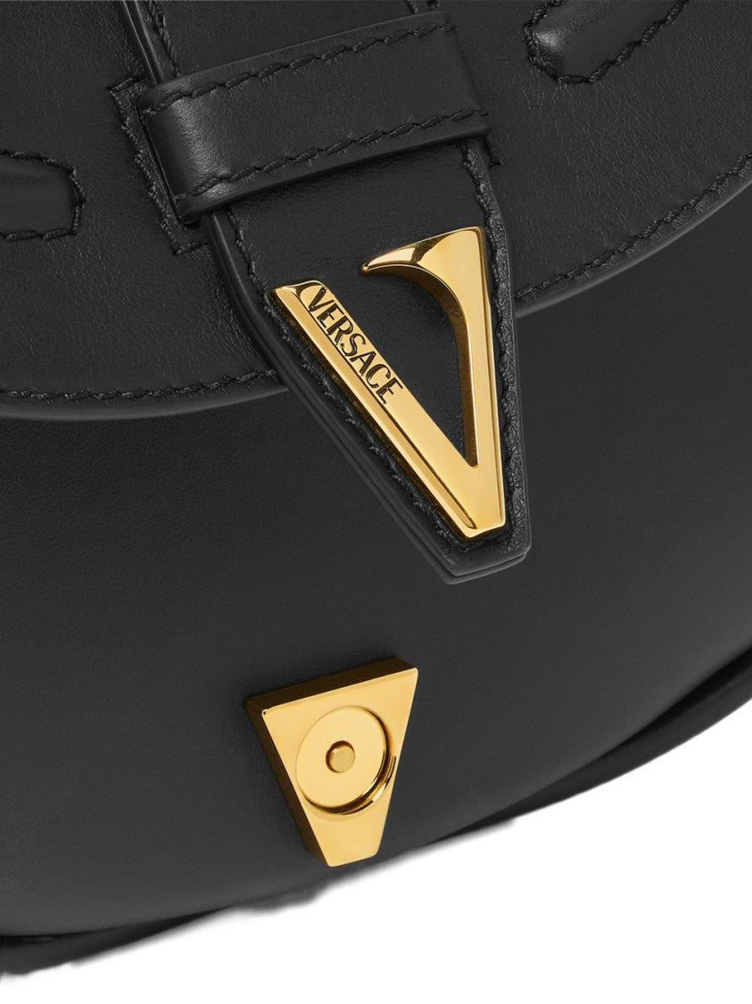 Versace Medium Calf Leather Shoulder Bag