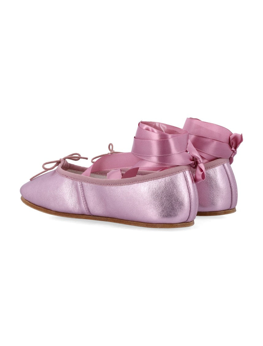 Repetto Sophia Metallic Finish Ballet Flats