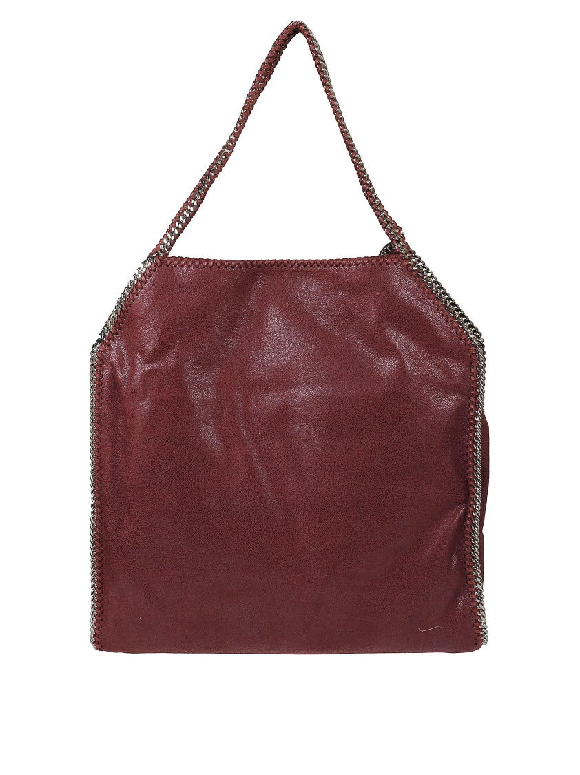 Stella Mccartney Burgundy Bag With Chain Trim