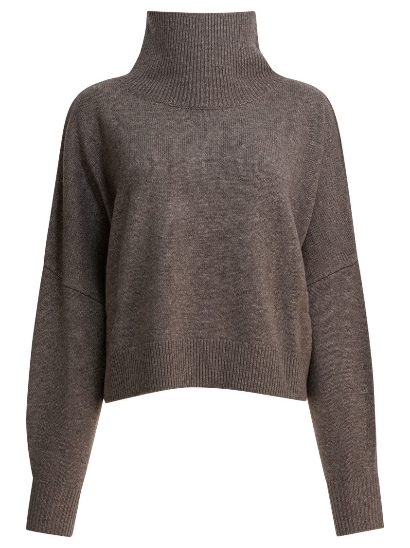 Loulou De Saison High Ribbed Turtleneck Sweater With Cashmere Blend