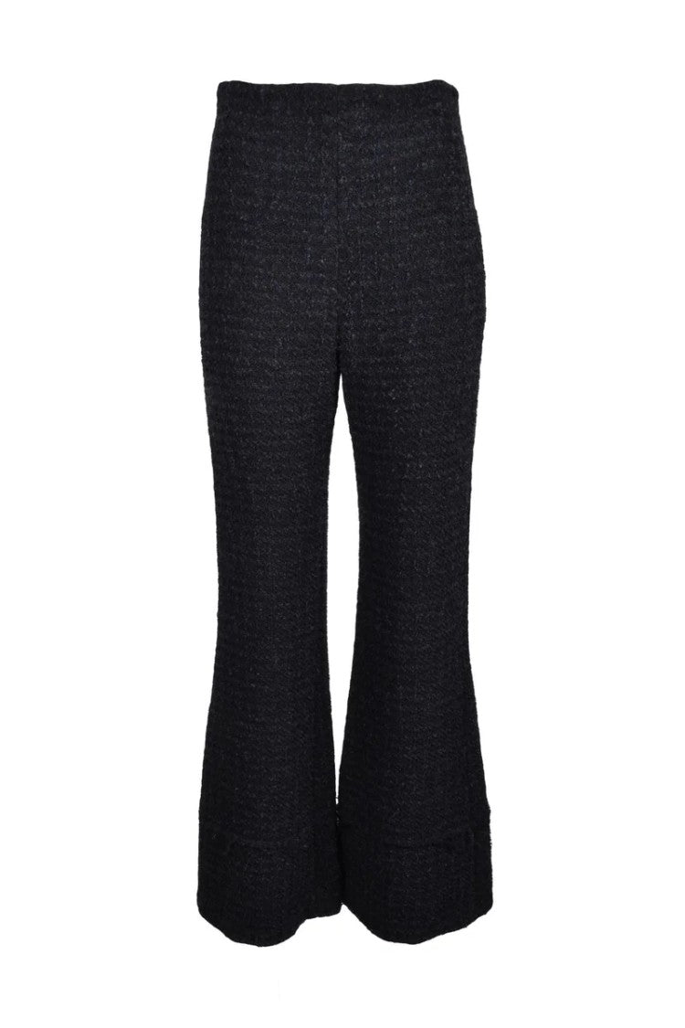 Erika Cavallini Black Mixed Fiber Trousers