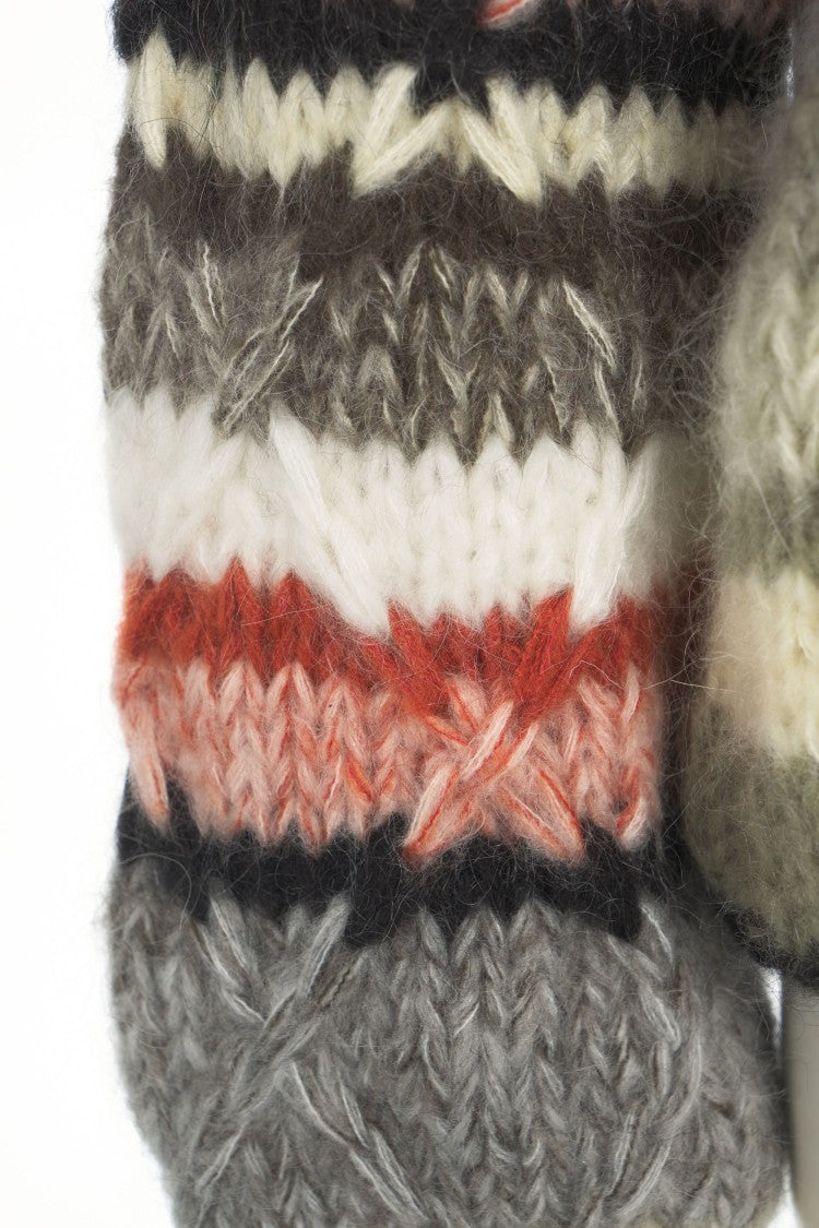 Dawn X Dare Multicolored Chunky Knit Sweater With Round Neckline