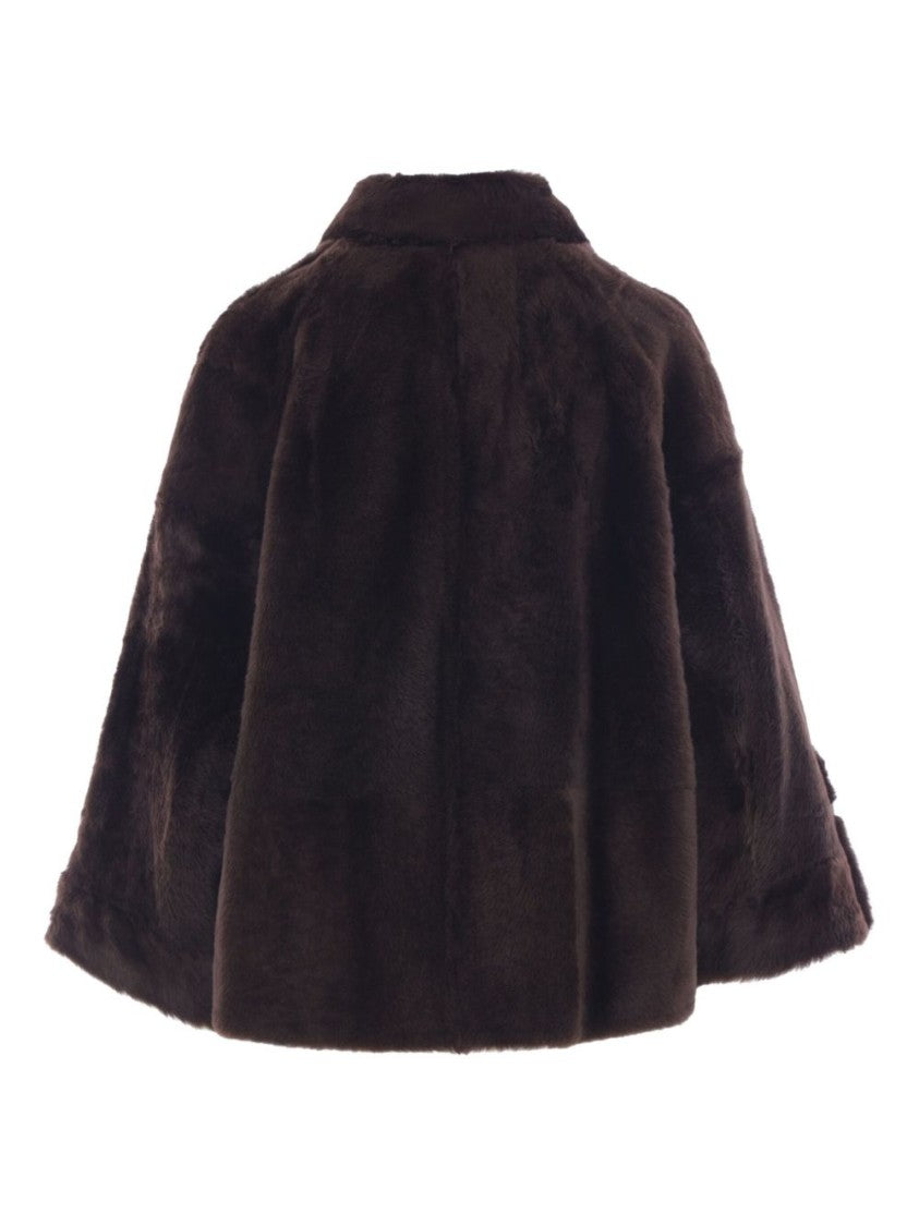 Brunello Cucinelli Double-Breasted Coat With Plush Texture