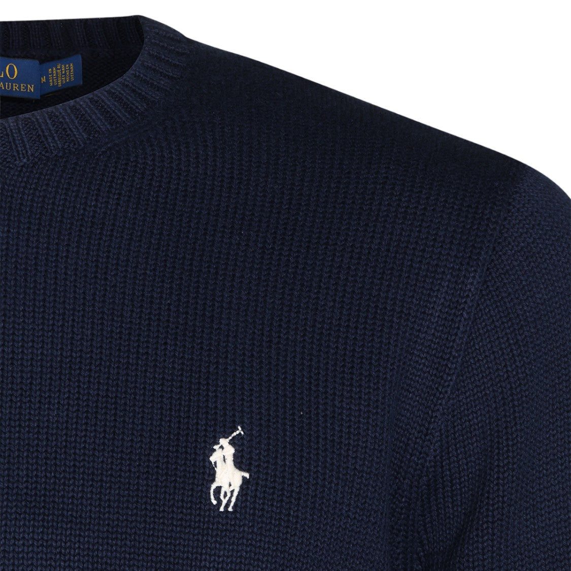 Polo Ralph Lauren Crew Neck Knit Sweater With Embroidered Detail