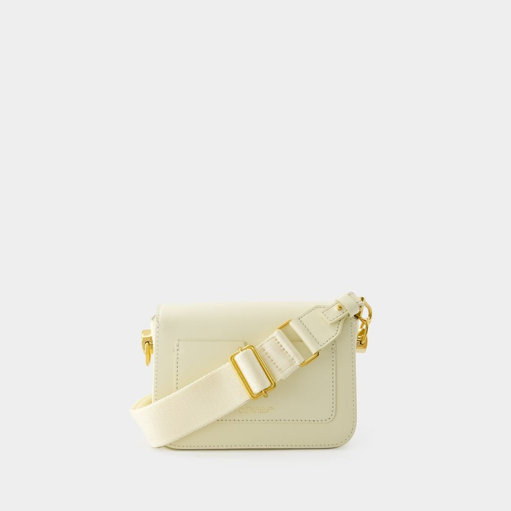 Off-White Hobo Plain Binder Bag - Leather - Beige