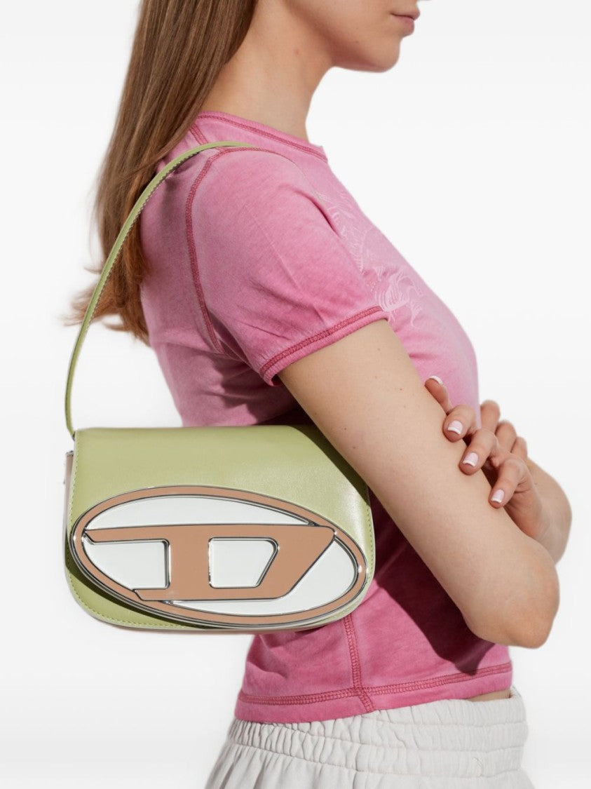Diesel Rectangular Structured Emblem Handbag