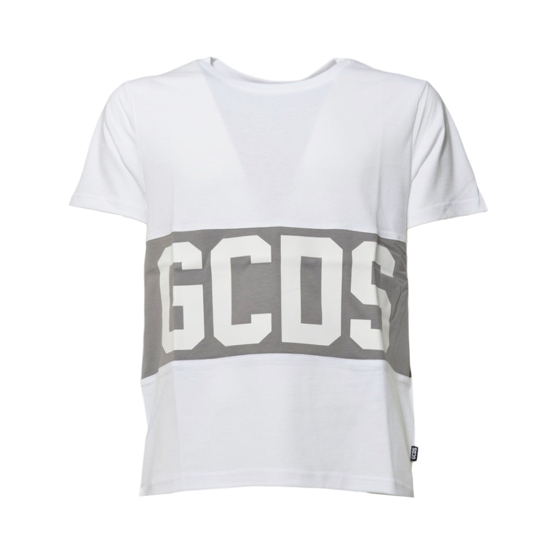 Gcds White Cotton Band Logo T-Shirt
