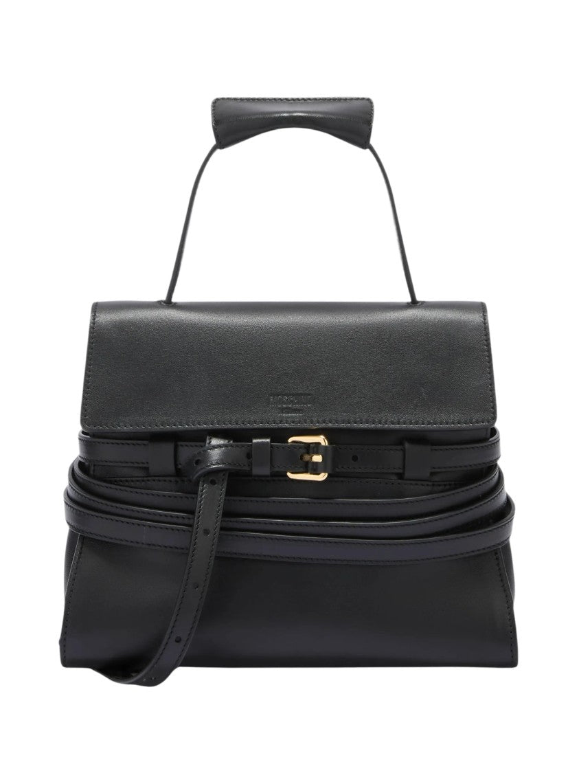 Moschino Borsa Nappa Leather Shoulder Bag