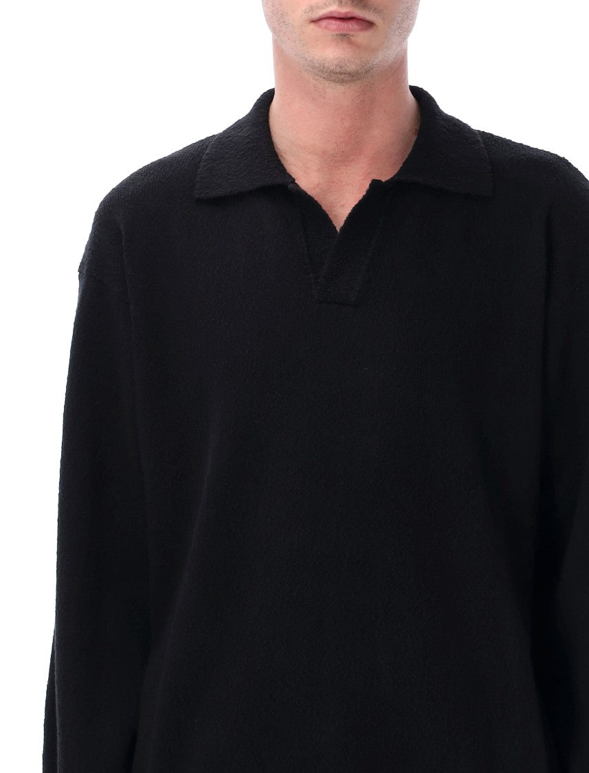 Roberto Collina Irregular Texture Cotton Polo