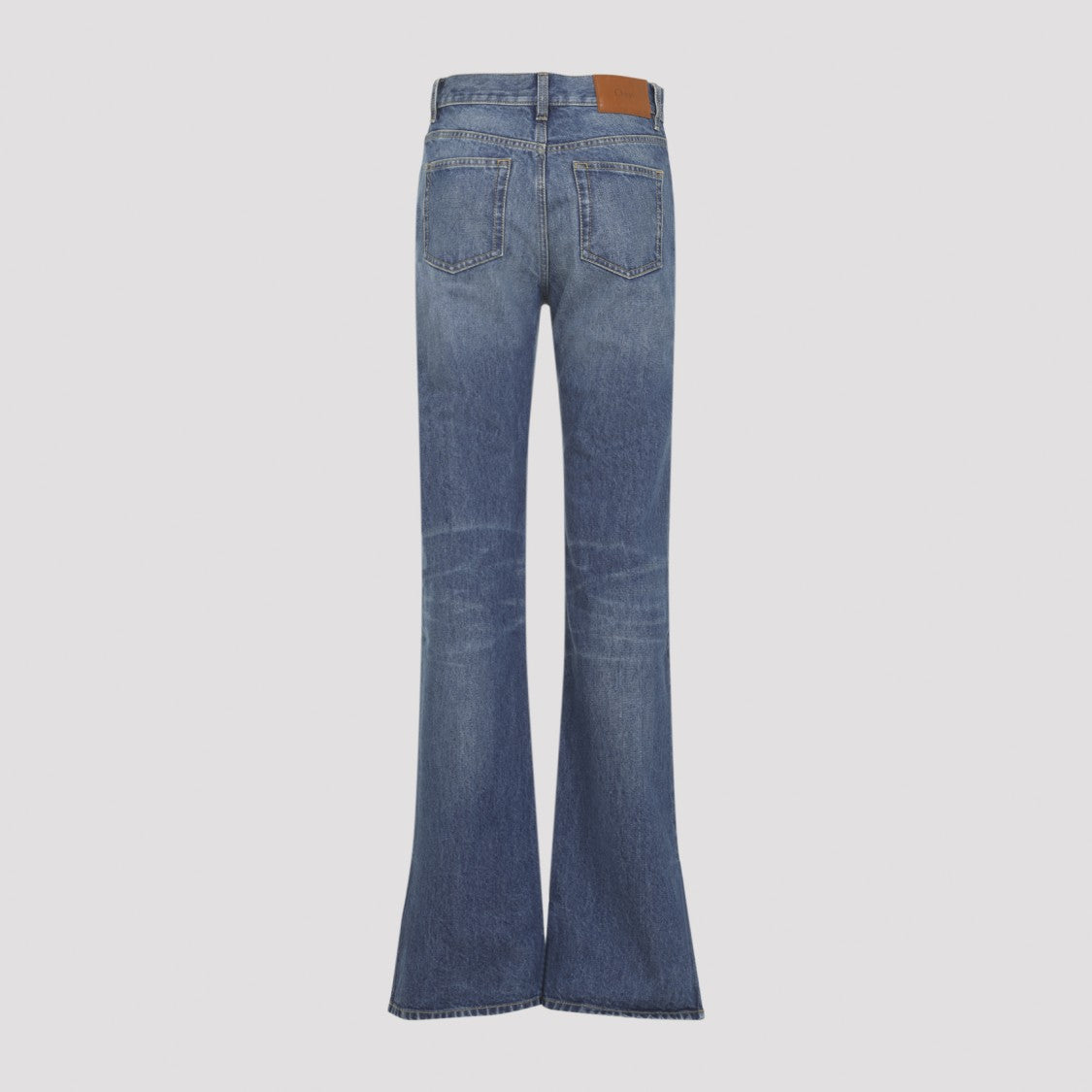 Chloé High-Waisted Flared Jeans With Side Slits