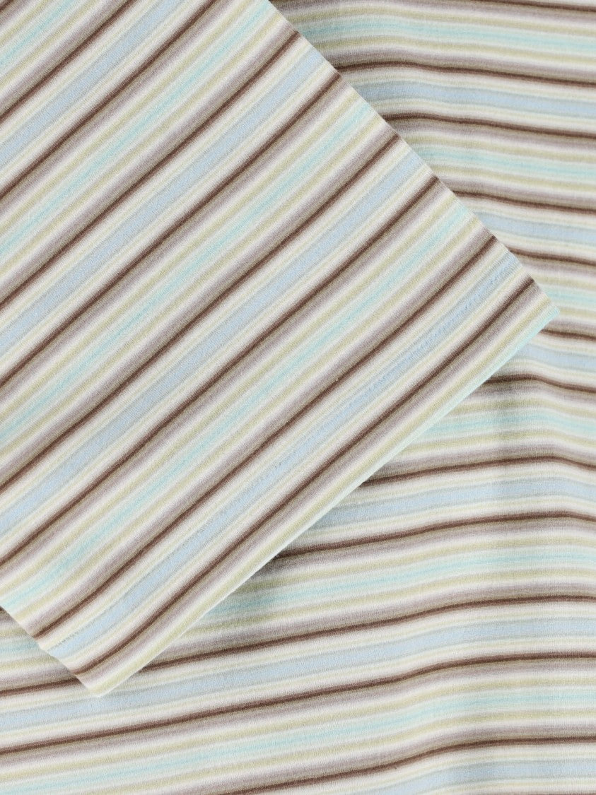 Auralee Multicolor Gradient Stripe Cotton T-Shirt