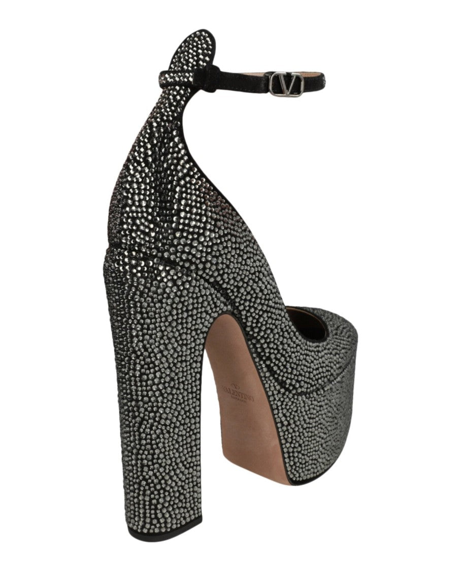 Valentino Tan-Go Crystal Embellished Platform Pumps