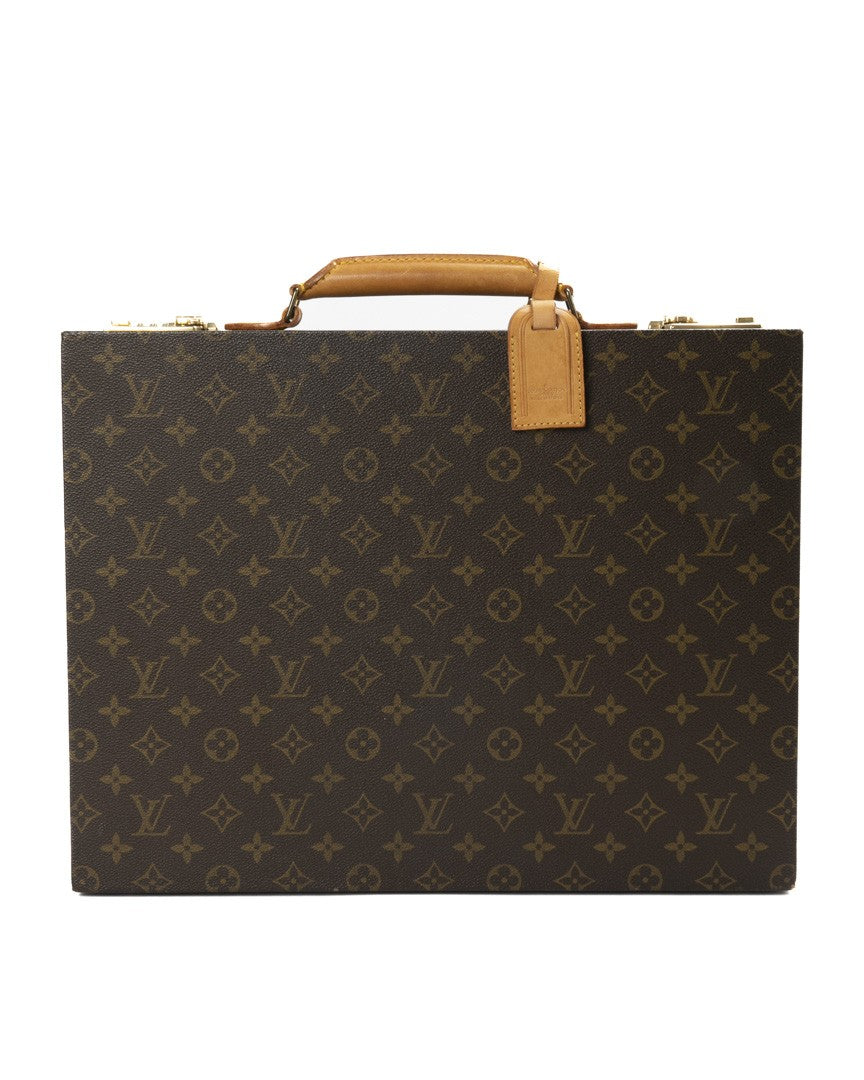 Louis Vuitton Brown President Monogram Canvas Briefcase