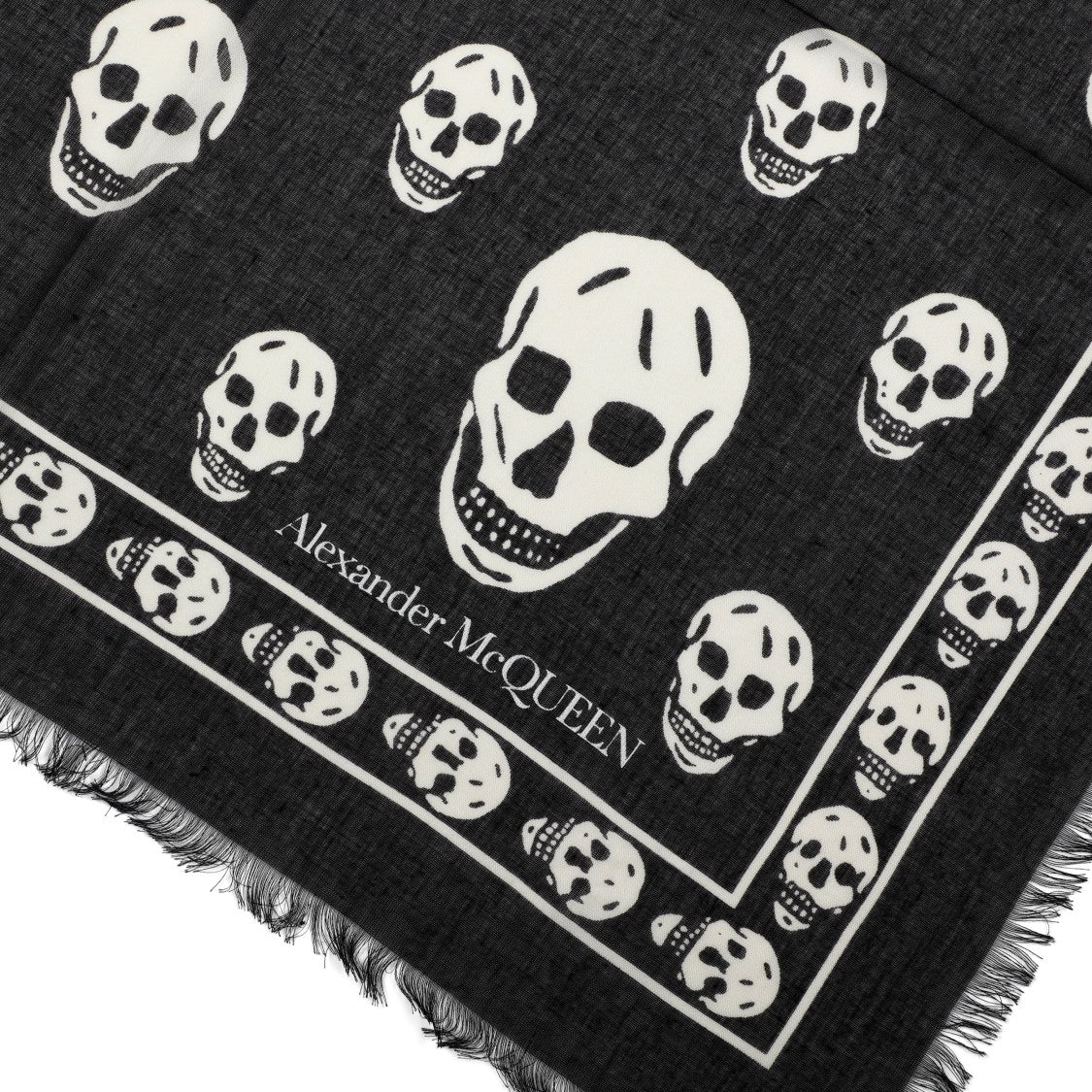 Alexander Mcqueen Skull Silk Scarf