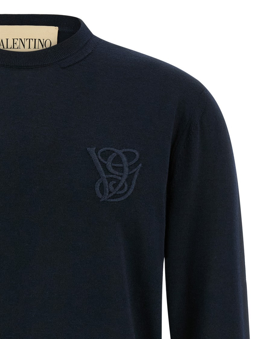 Valentino Garavani Logo Embroidery Sweater