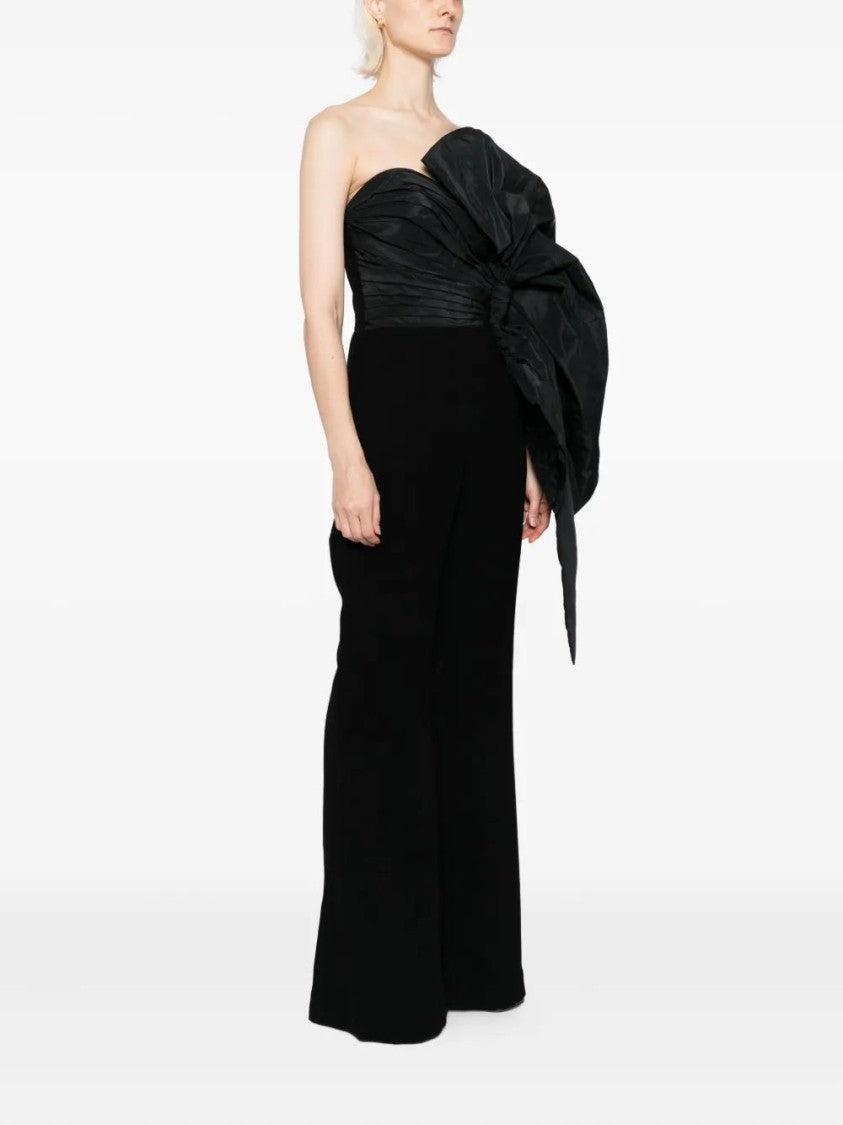 Saiid Kobeisy Jumpsuit With Voluminous Taffeta Bow
