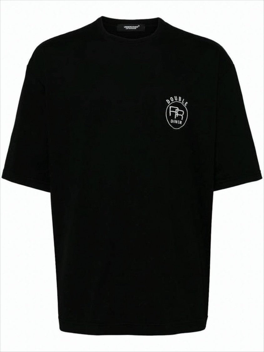 Undercover Graphic Print Black T-Shirt With Vintage Diner Design
