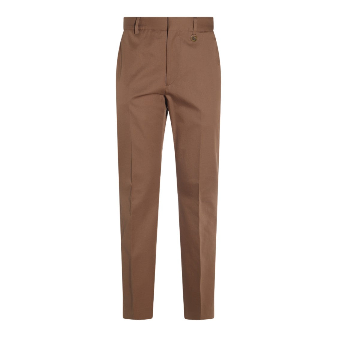 Burberry Tailored Slim Fit Trousers With Pressed Creases
