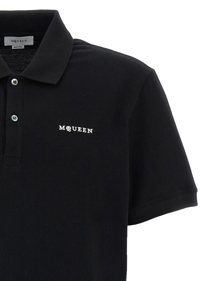 Mcqueen Logo Embroidery Polo Shirt