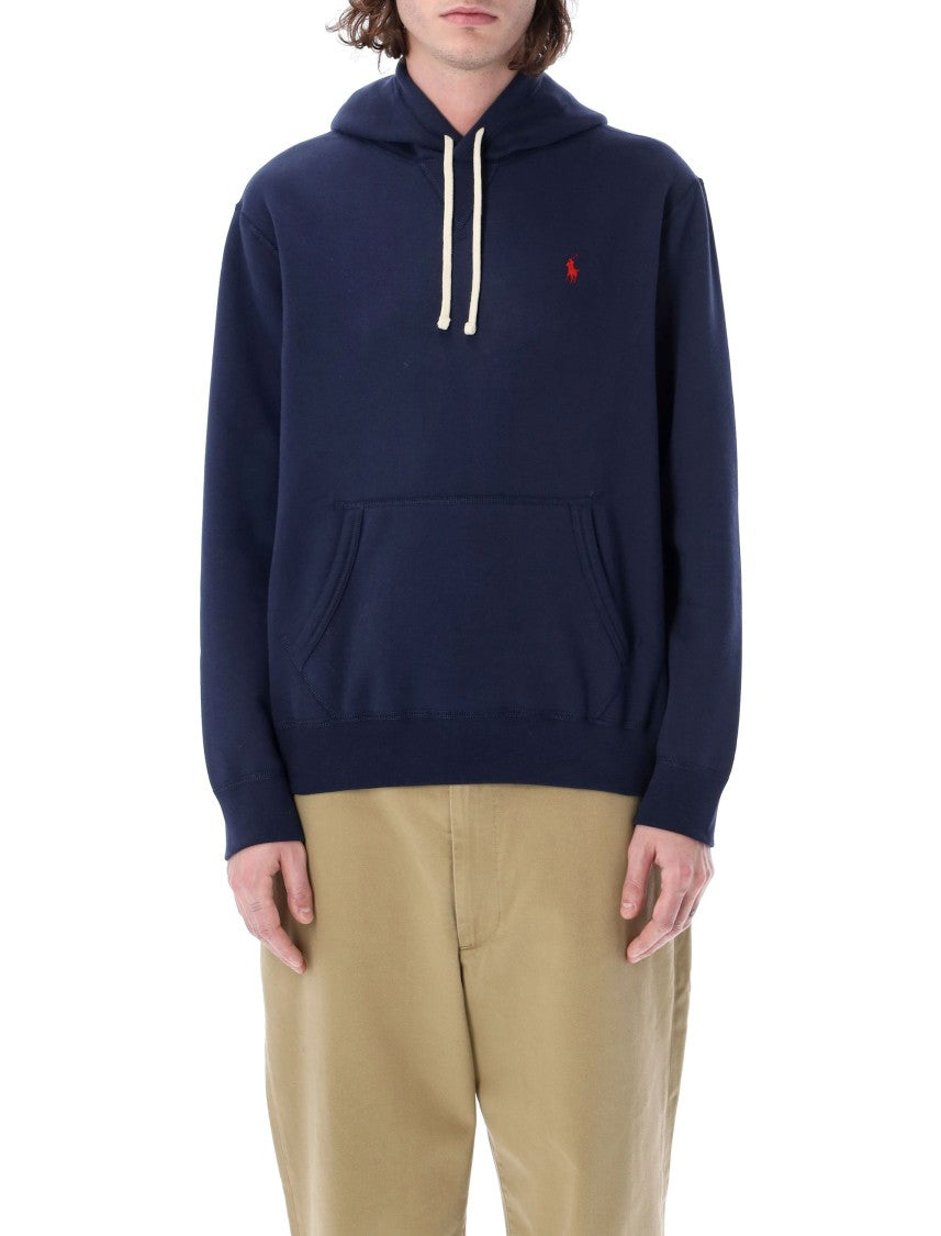 Polo Ralph Lauren Comfortable Blue Hoodie With Drawstring