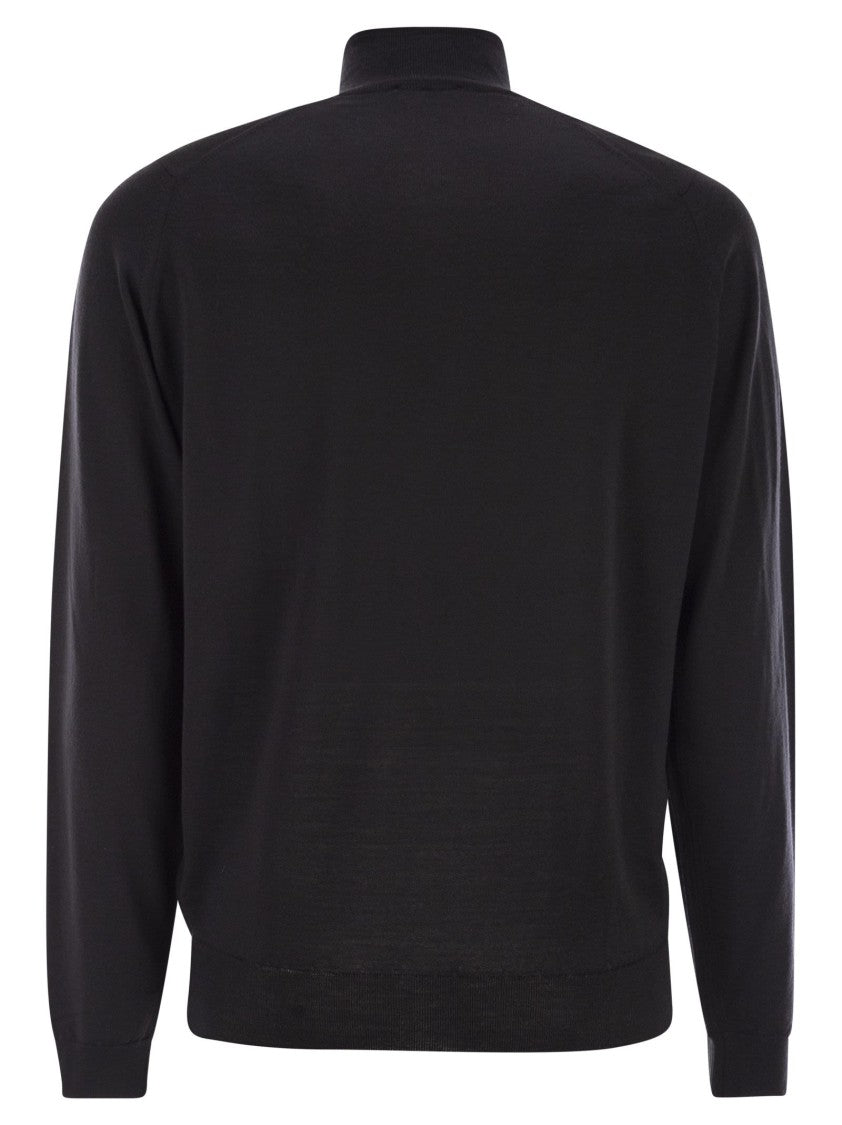 John Smedley Barrow - High-Neck Jumper With Half Zip